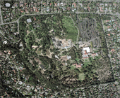 Aerial view of existing conditions