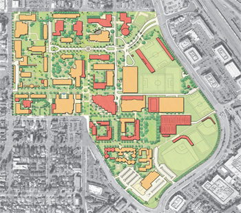 Illustrative of campus master plan
