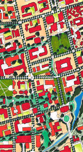 Close up of the illustrative